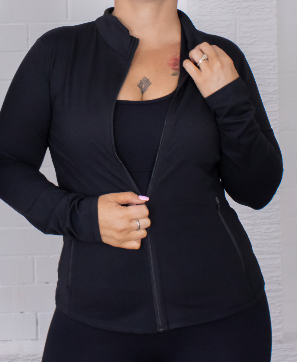 Luxe Licorice Black Jacket was $71.95 now $31.95