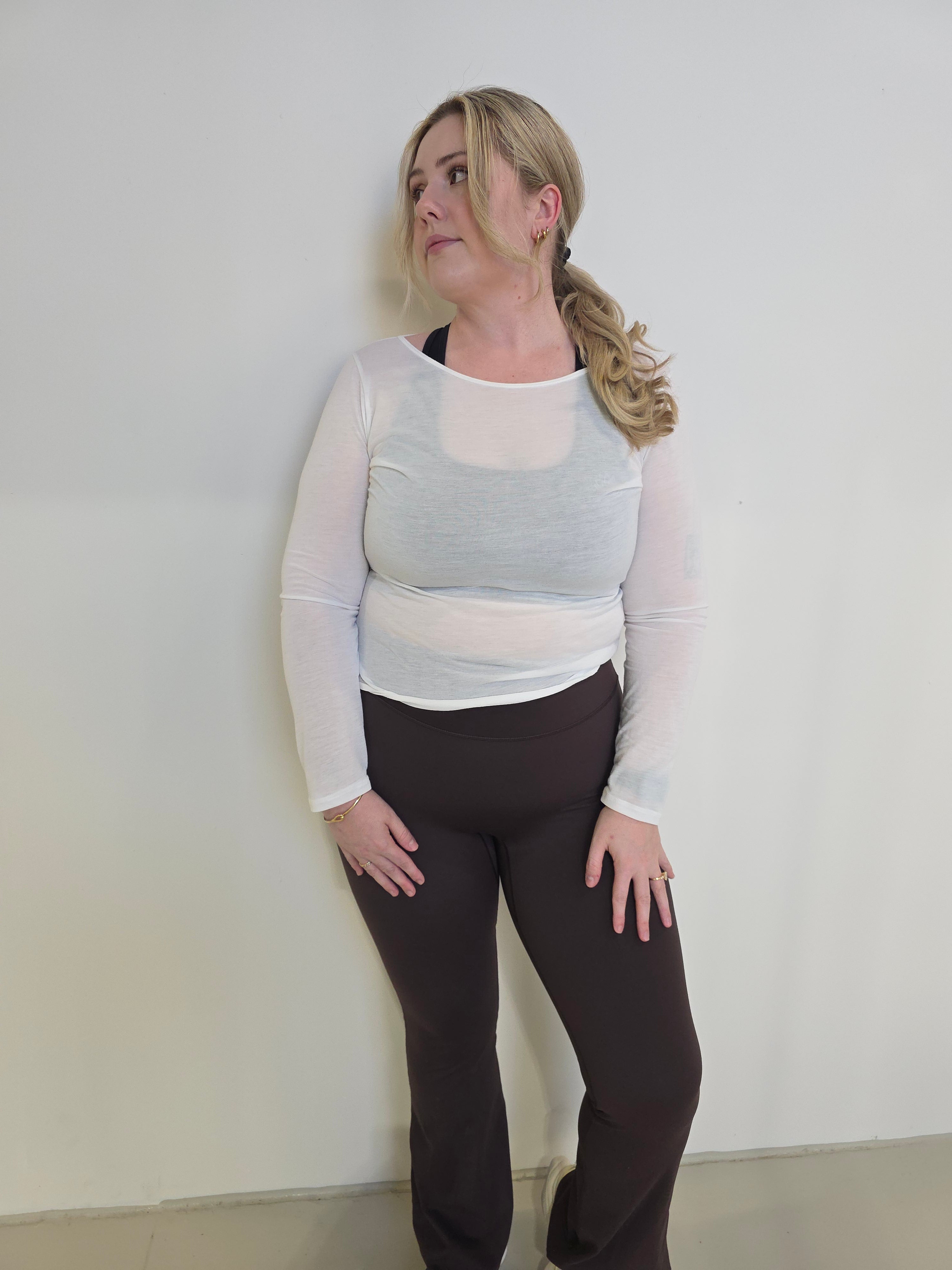 White Lotus Long Sleeve Sheer