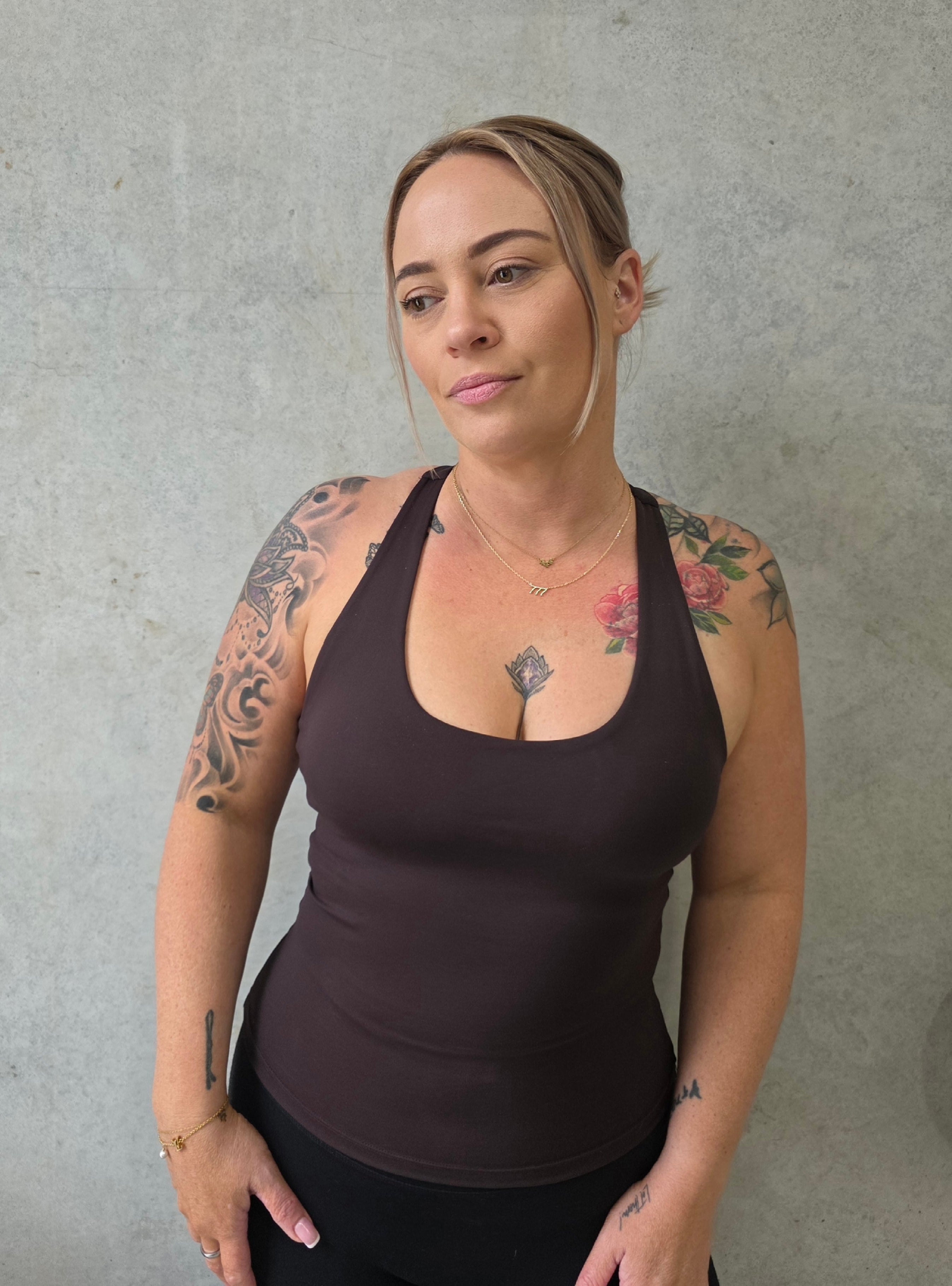 Chocolate Racerback Tank