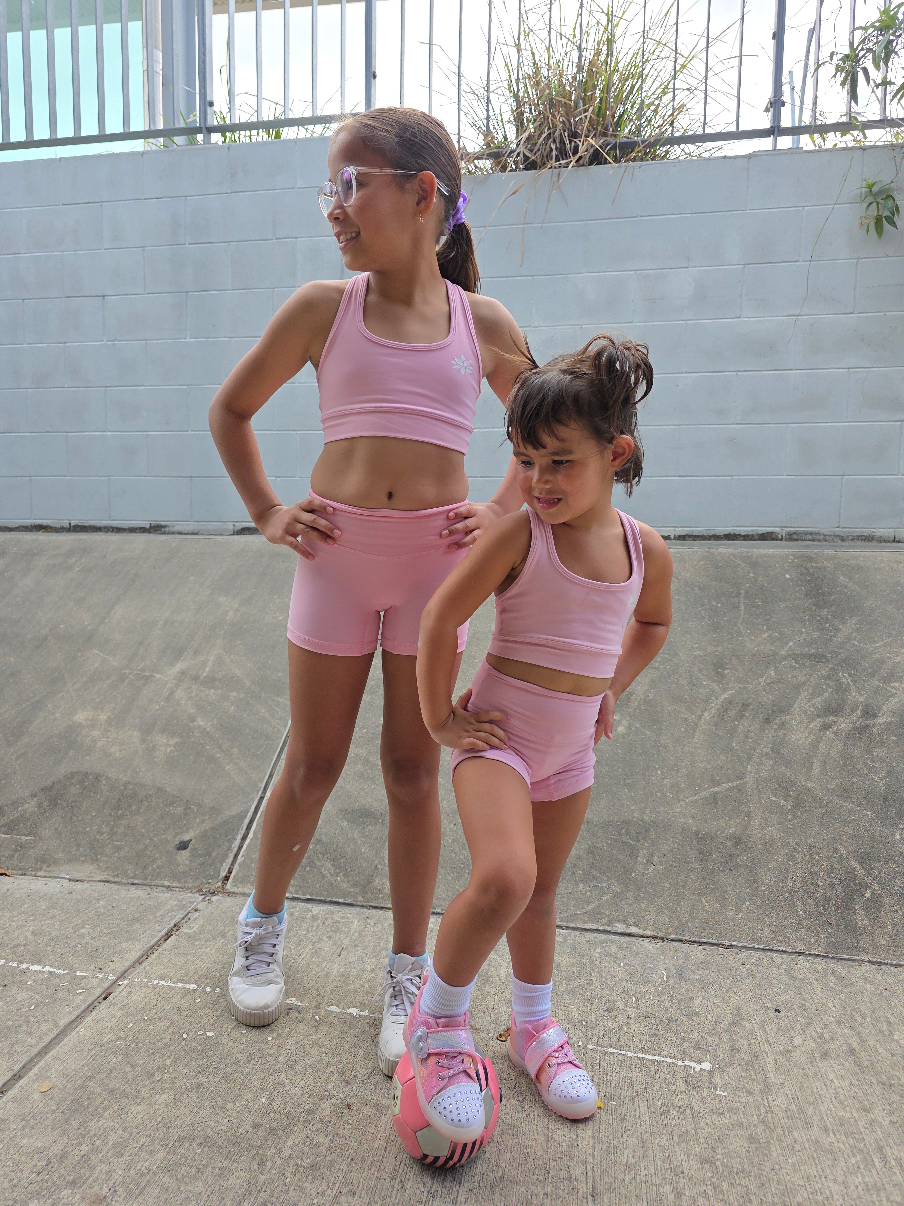 Bubblegum Pink Kids 4 inch shorts