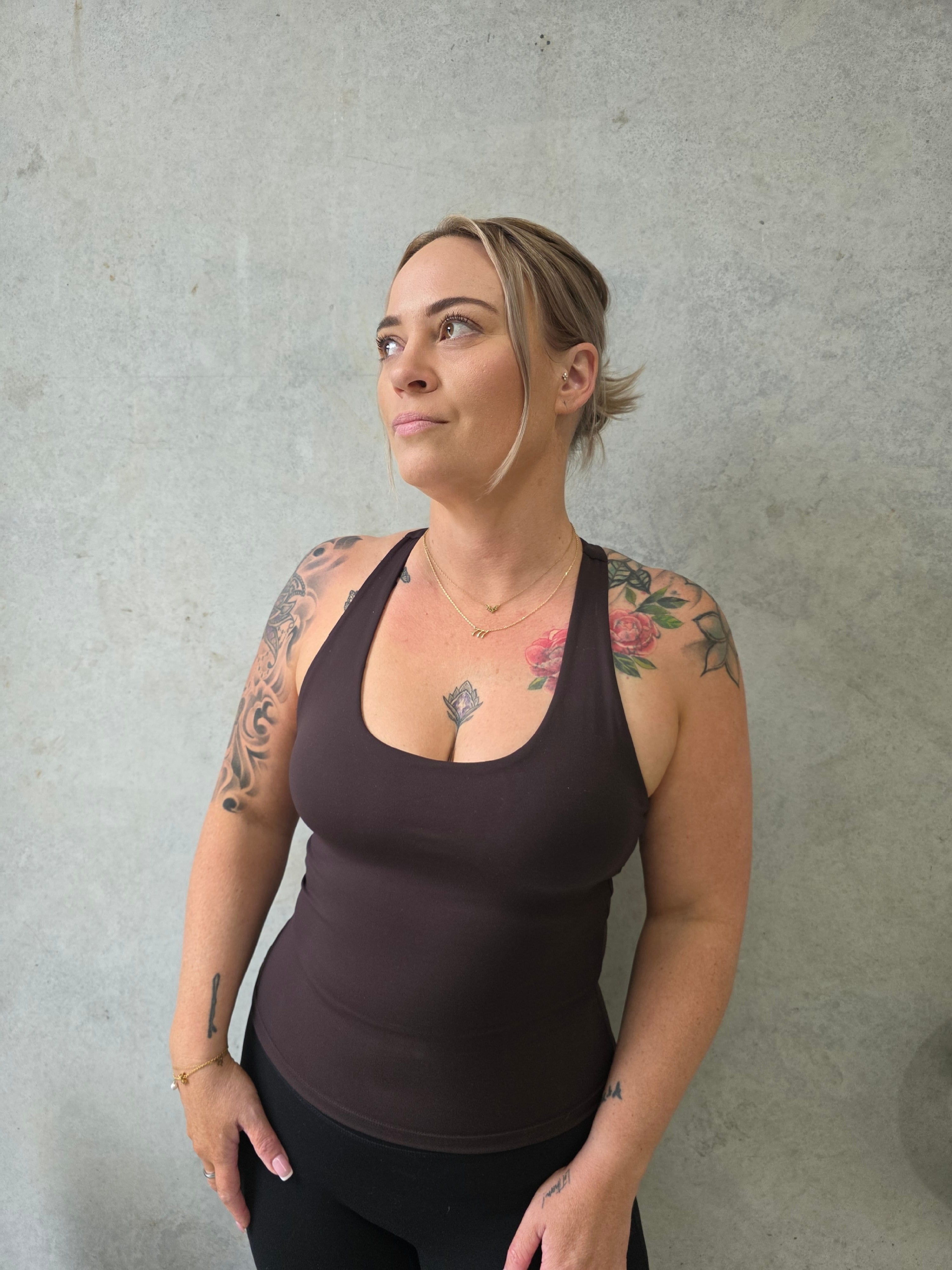 Chocolate Racerback Tank
